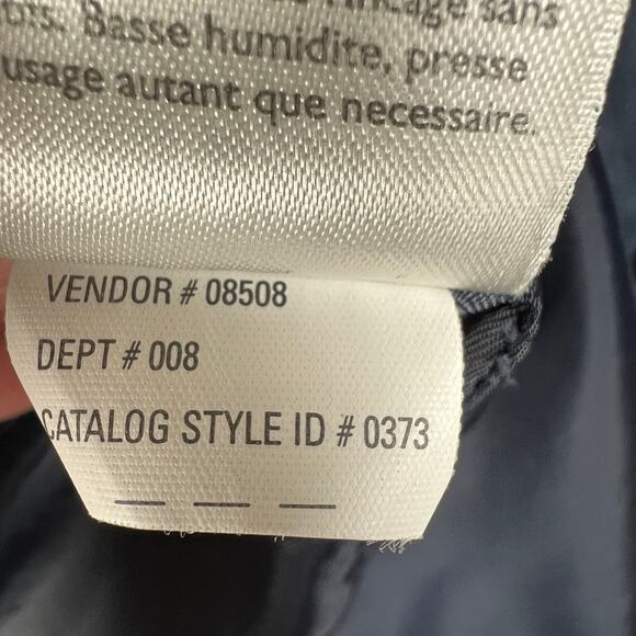 Eddie Bauer Linen Blazer Jacket Men's M Tall Navy Blue 3 Button Sport Coat - Picture 5 of 11